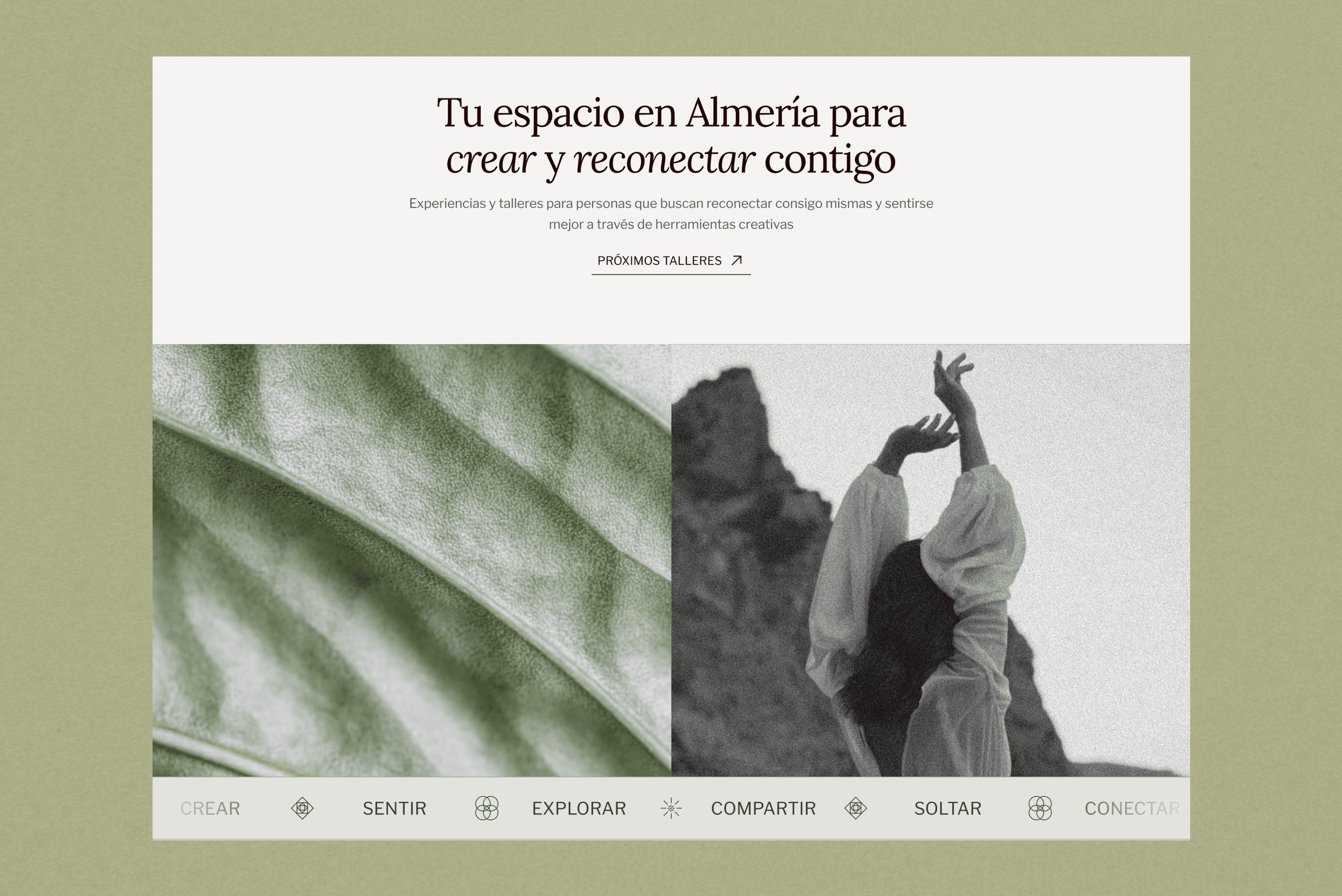 Diseñadora web en Almería: Web minimalista para Aruma Turismo