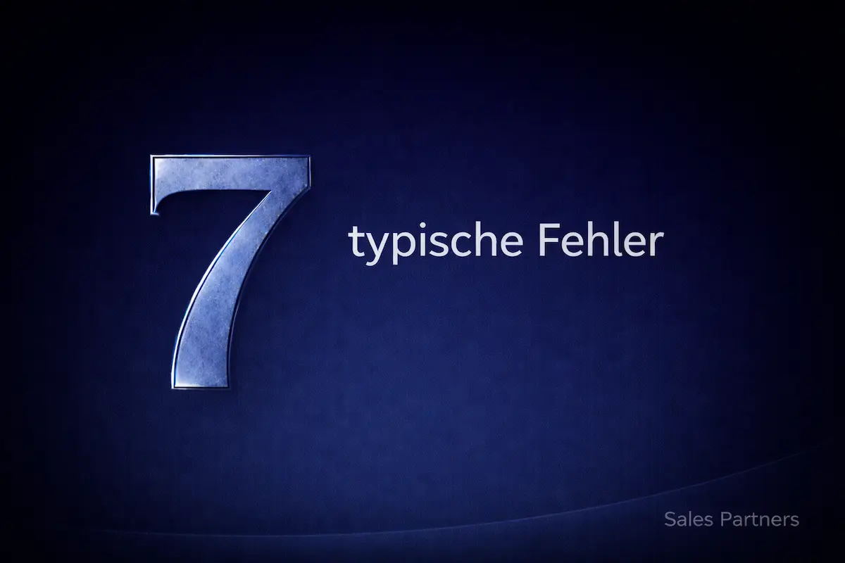 Die 7 größten Fehler im B2B-Vertrieb und wie man sie vermeidet