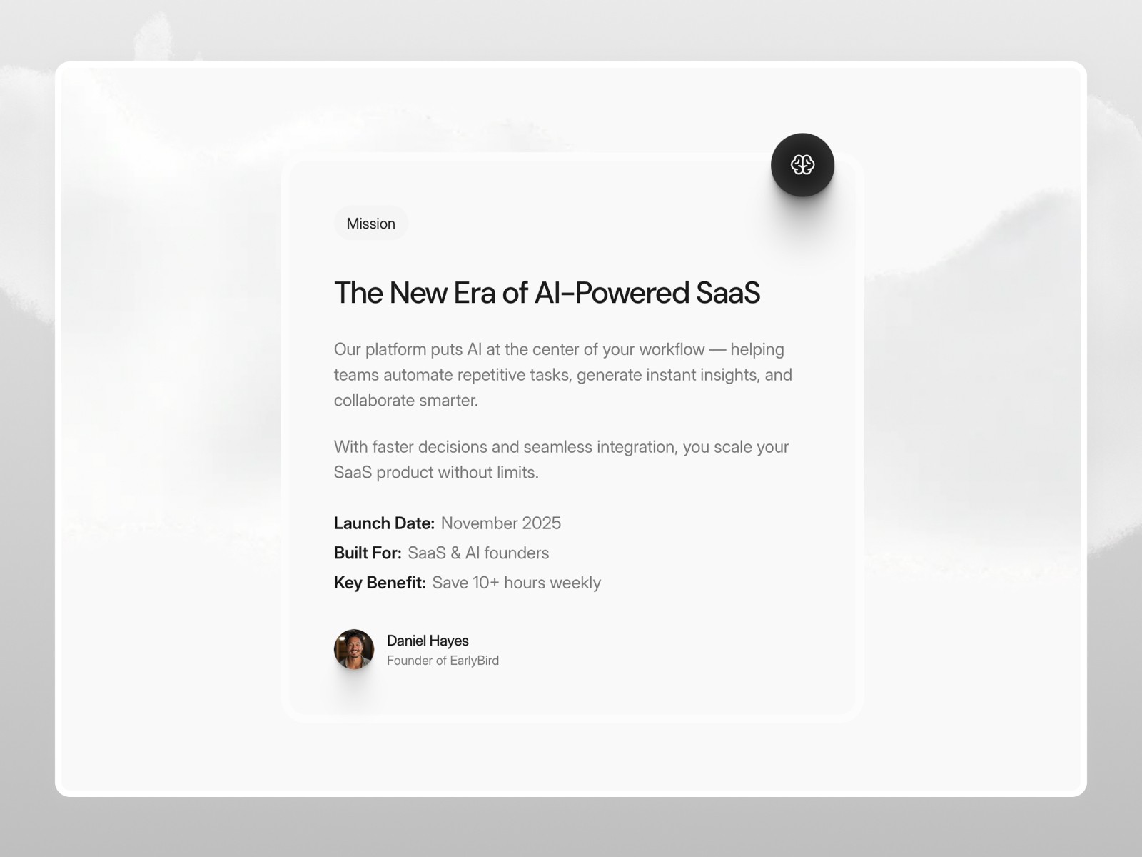EarlyBird — 极简现代 SaaS 产品官网设计灵感