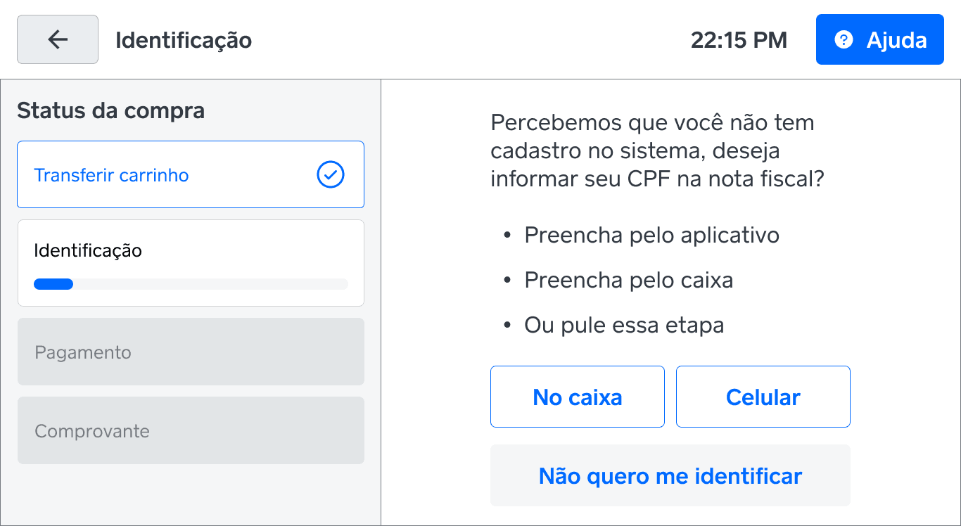 identificação square