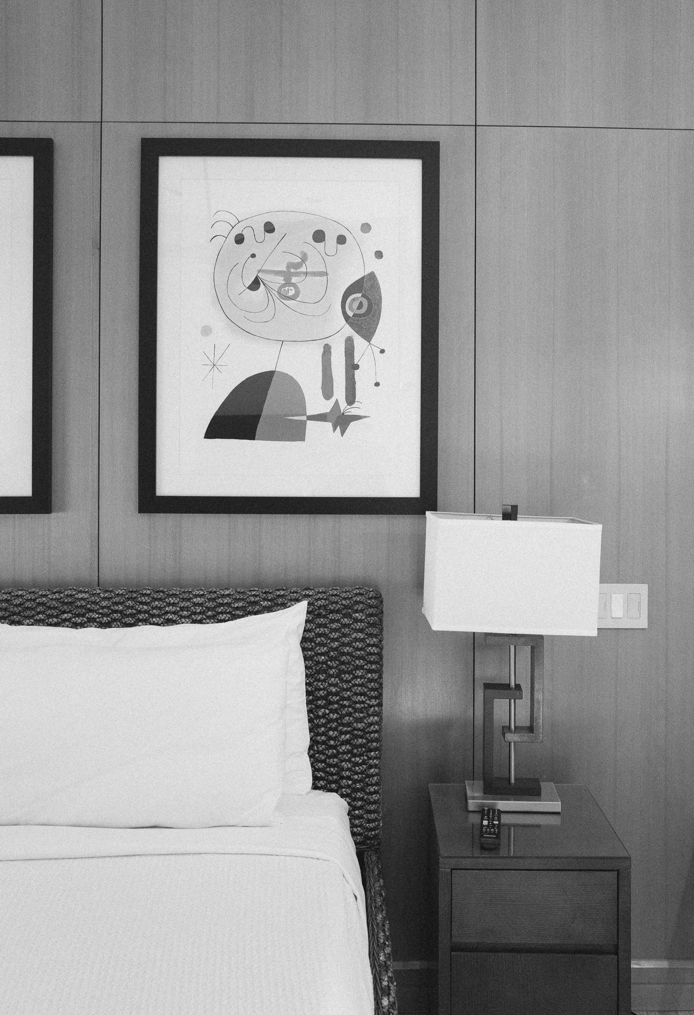 bedroom with minimalist decor, blending style and comfort in contemporary Key West lodging