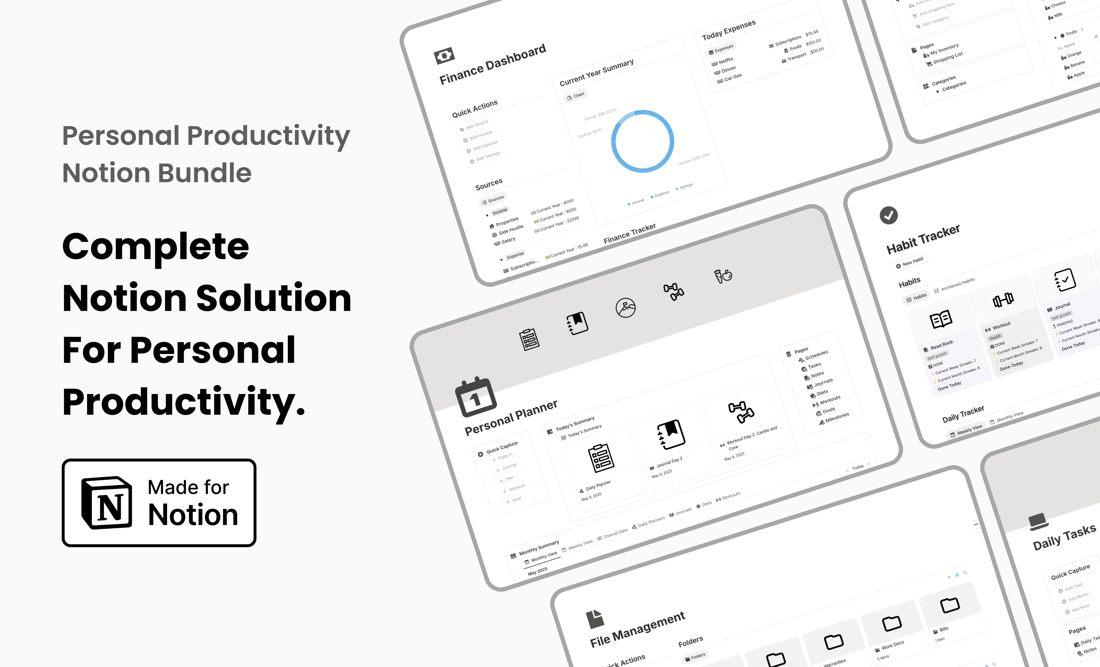 Personal Productivity Notion Bundle
