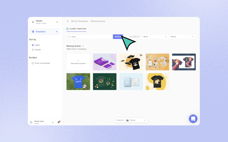 glorify dashboard