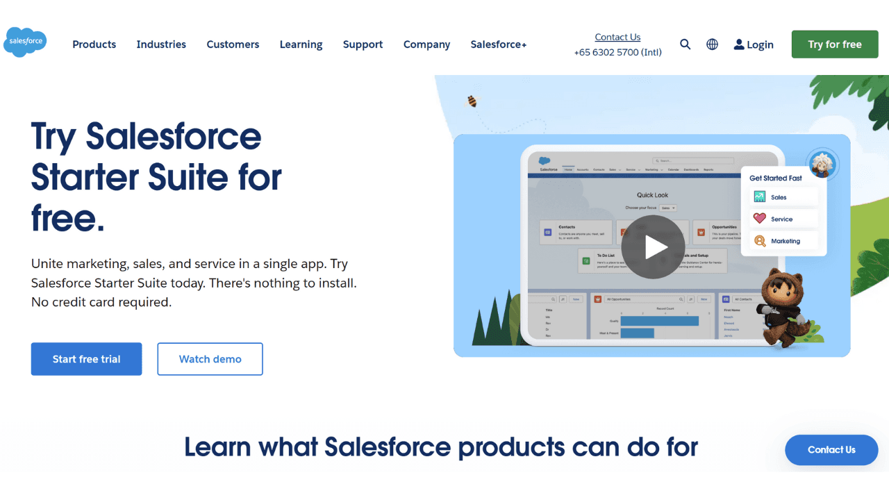 Salesforce starter CRM 