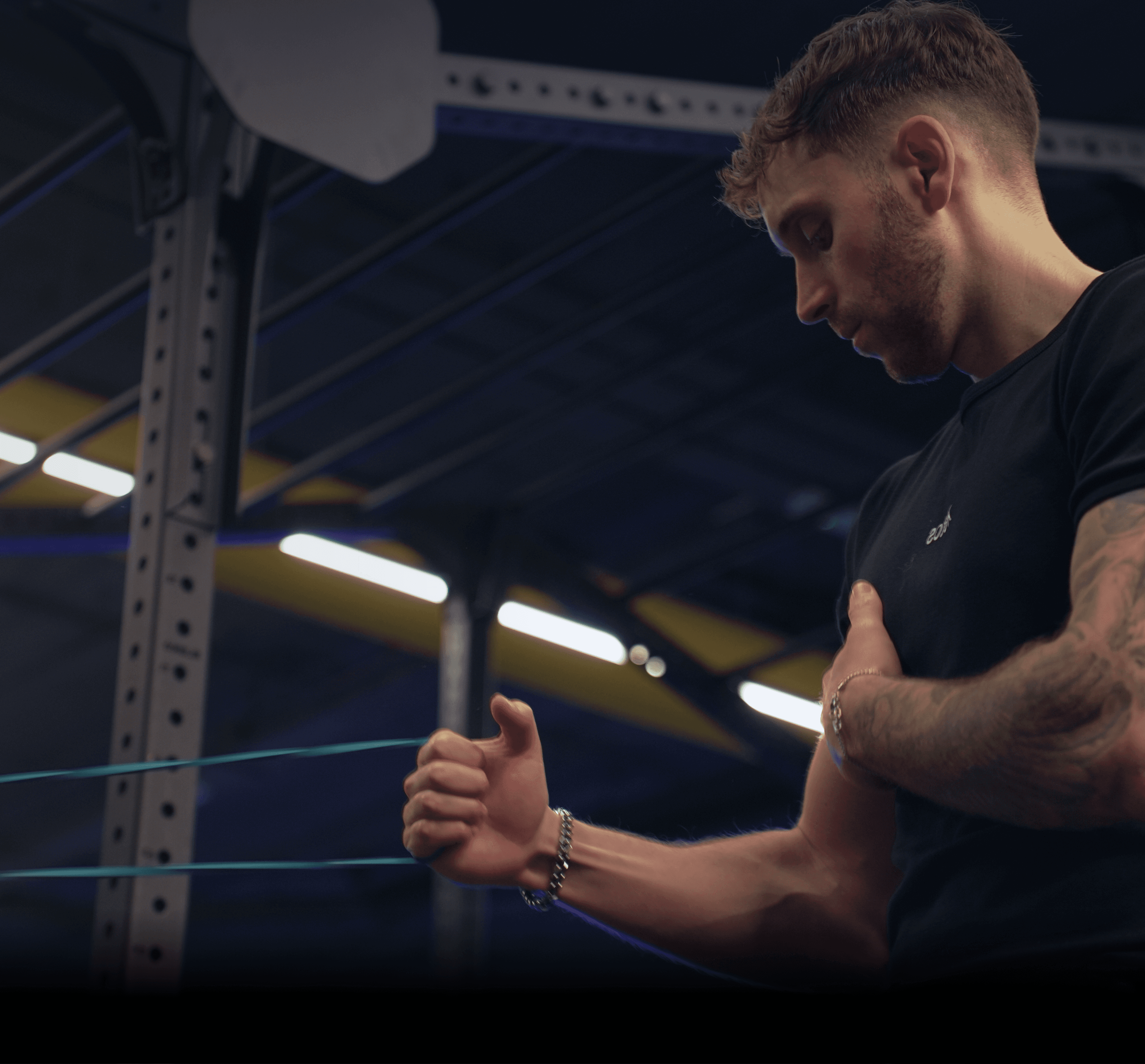 A man doing exercise