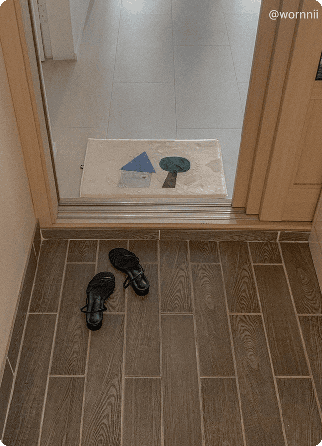 식빵 쿠션 커버