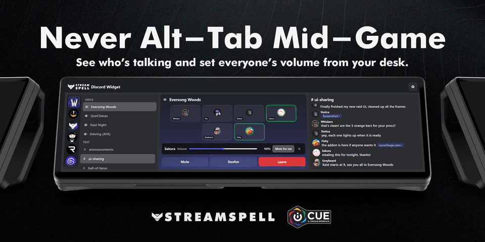 See voice participants and adjust their volume for yourself from the widget — official product preview