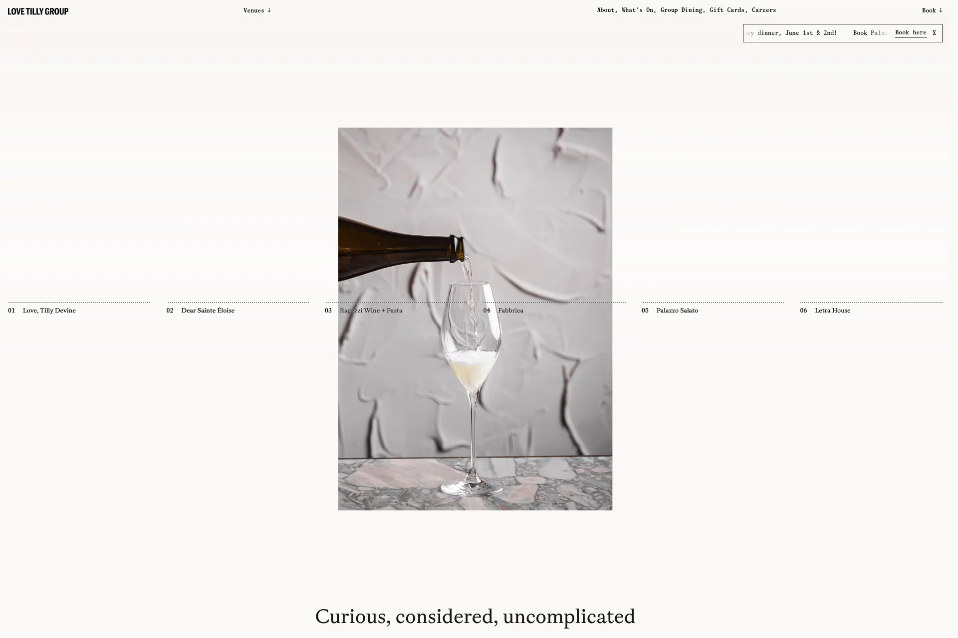Screenshot of Love Tilly Group website