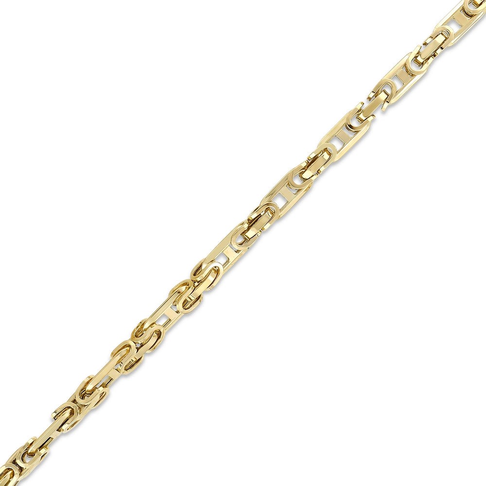 Assos Pırlanta 14 Ayar Altın Kral Zincir Erkek Bileklik