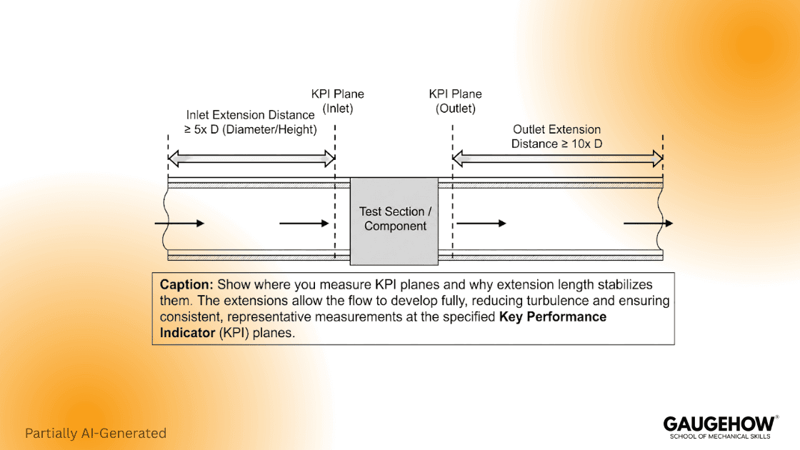CFD inlet outlet extension length 5D 10D