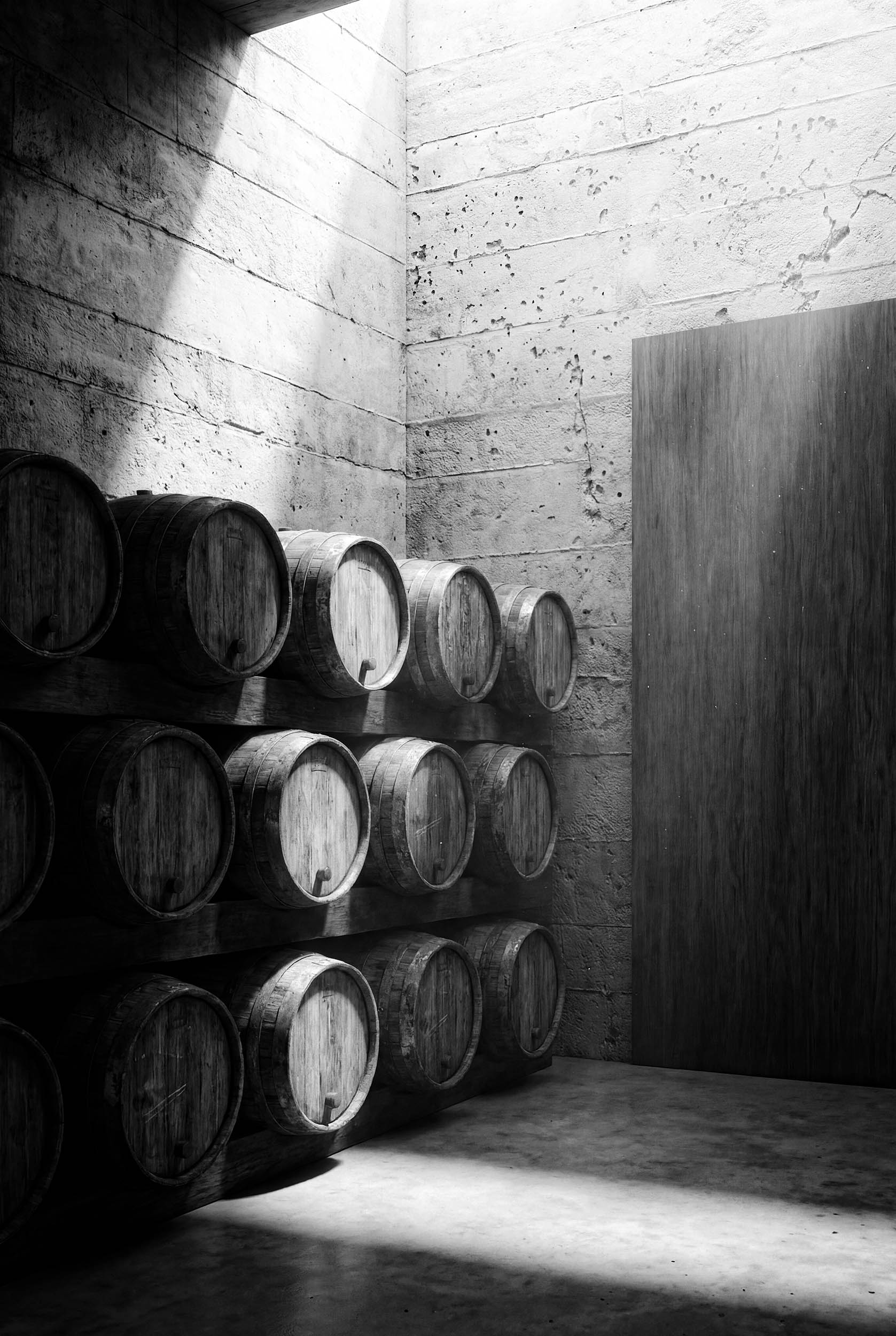 Workshop made of bright wood