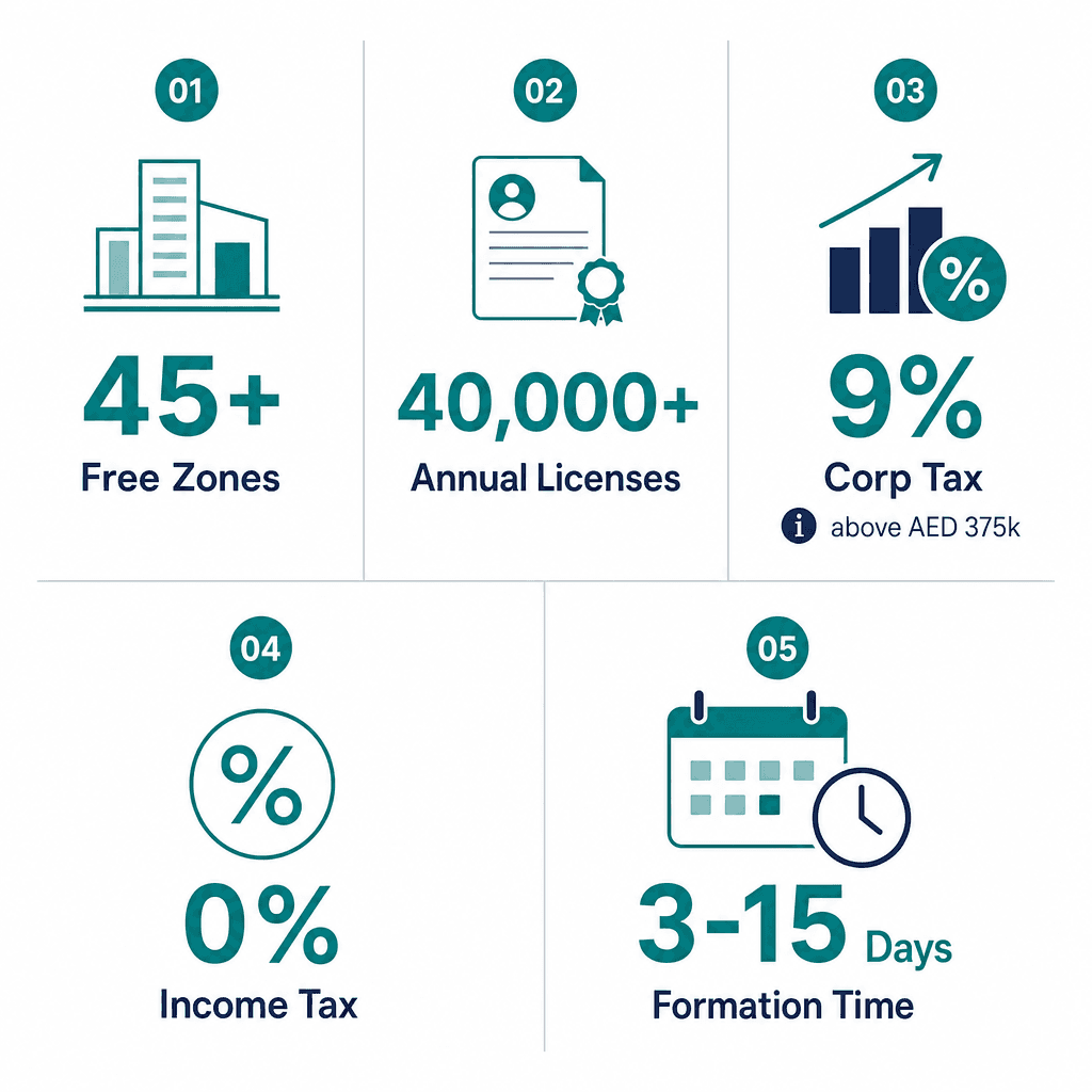 Infographic: Guide to Company Formation in Dubai: Everything You Need to Know