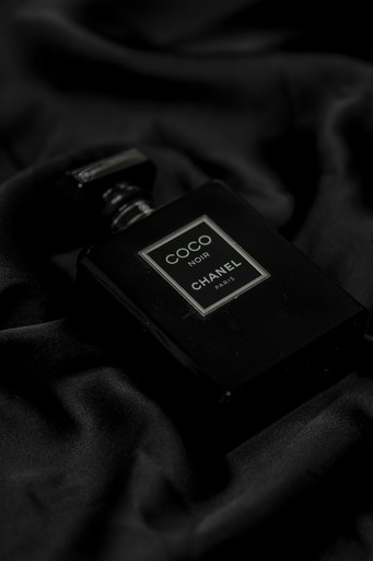 black and gold perfume bottle