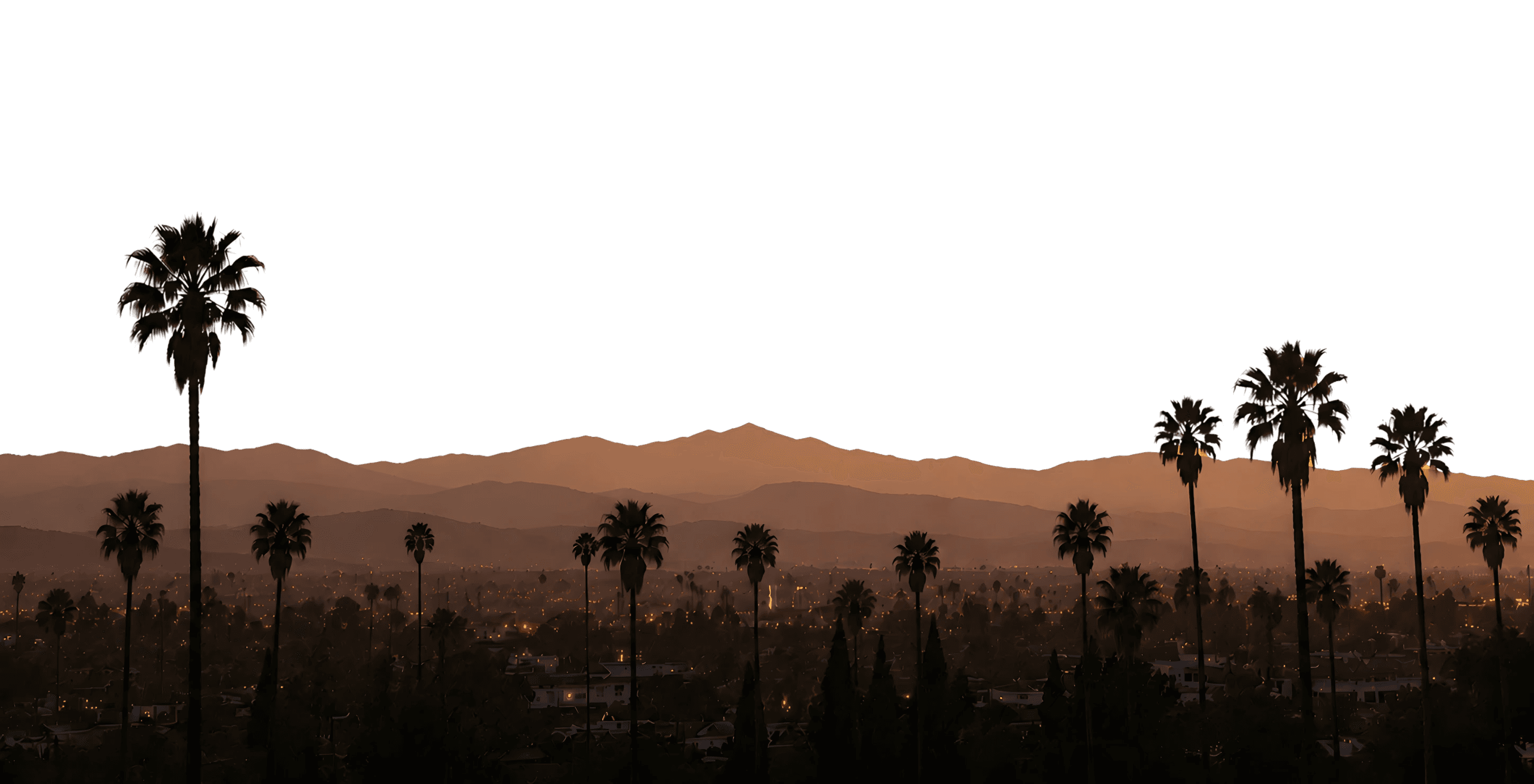 sunset view in Los Angeles