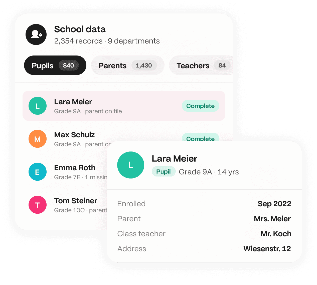 School data management