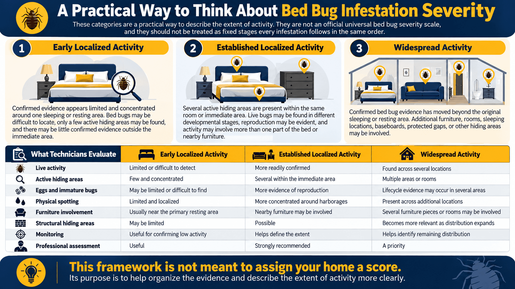 A practical way to think about bed bug infestation severity