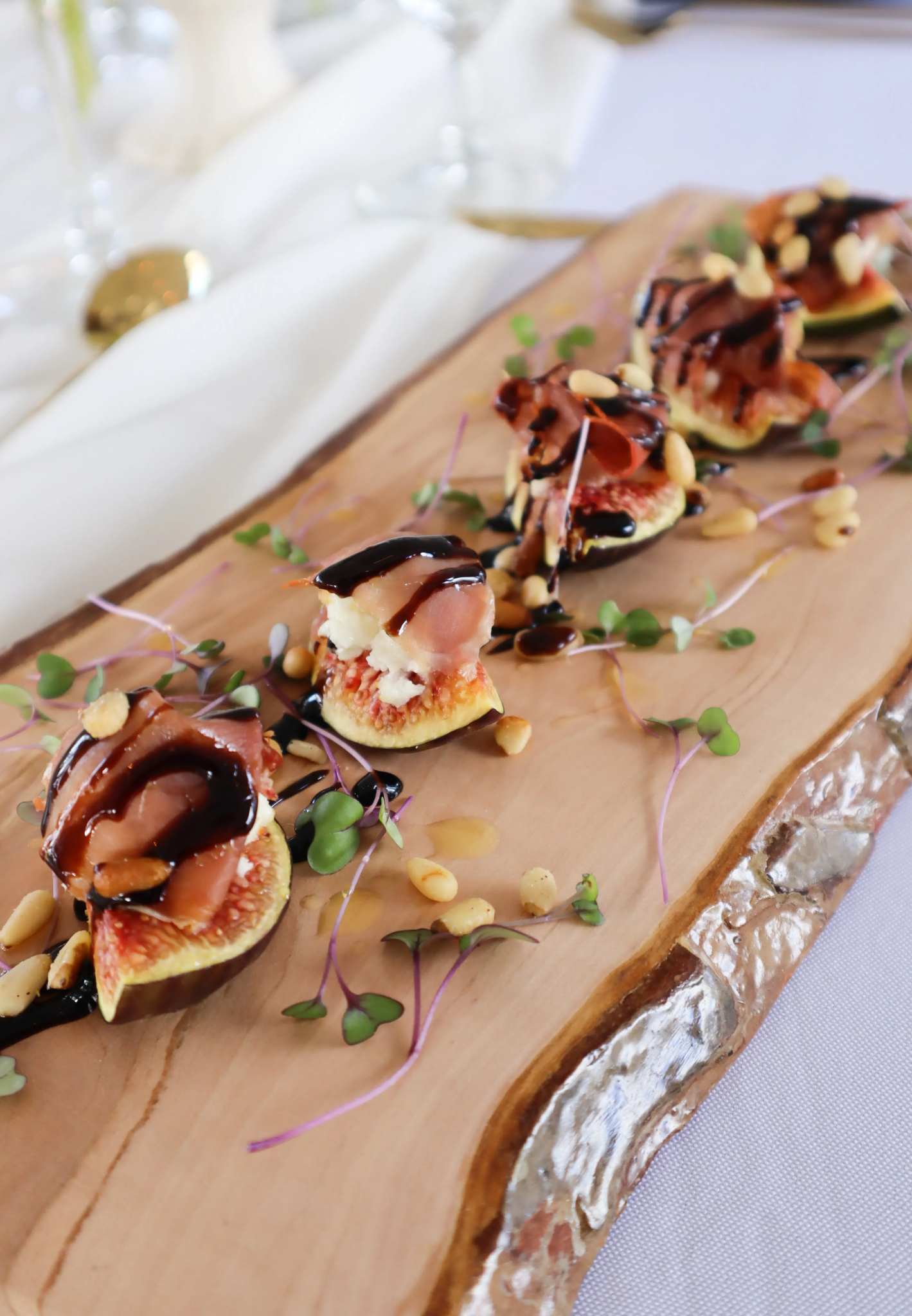 Premium plating of high end figs sourced locally from Ottawa vendor