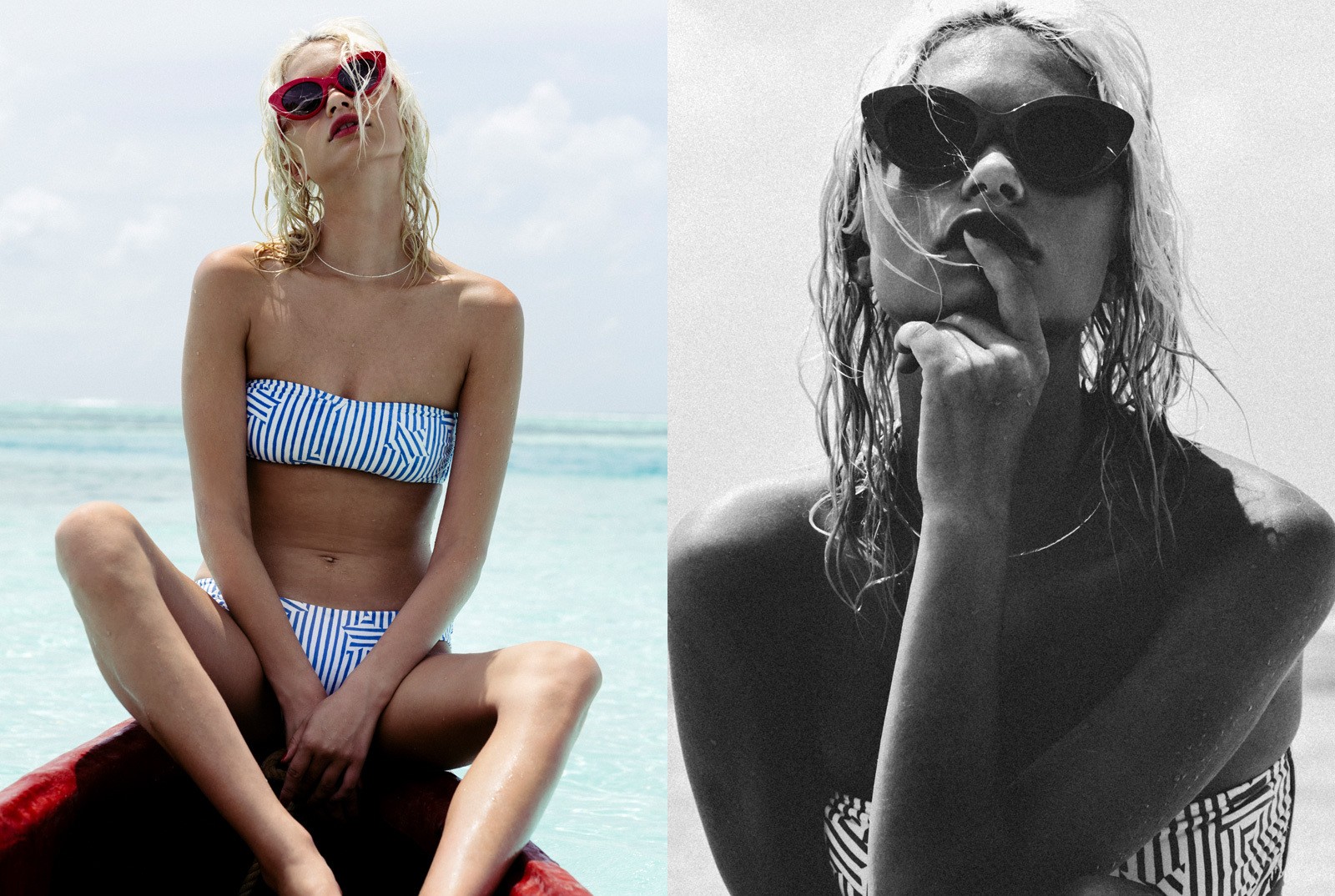 Delilah Summer Parillo, advertising campaign photographed and edited for Billabong USA, location Maldives.