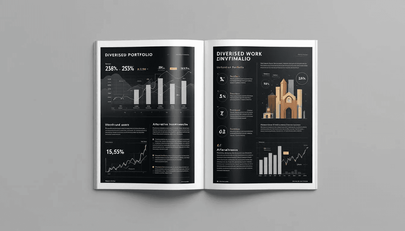 A diversified portfolio for high net worth investors showcasing various asset classes.