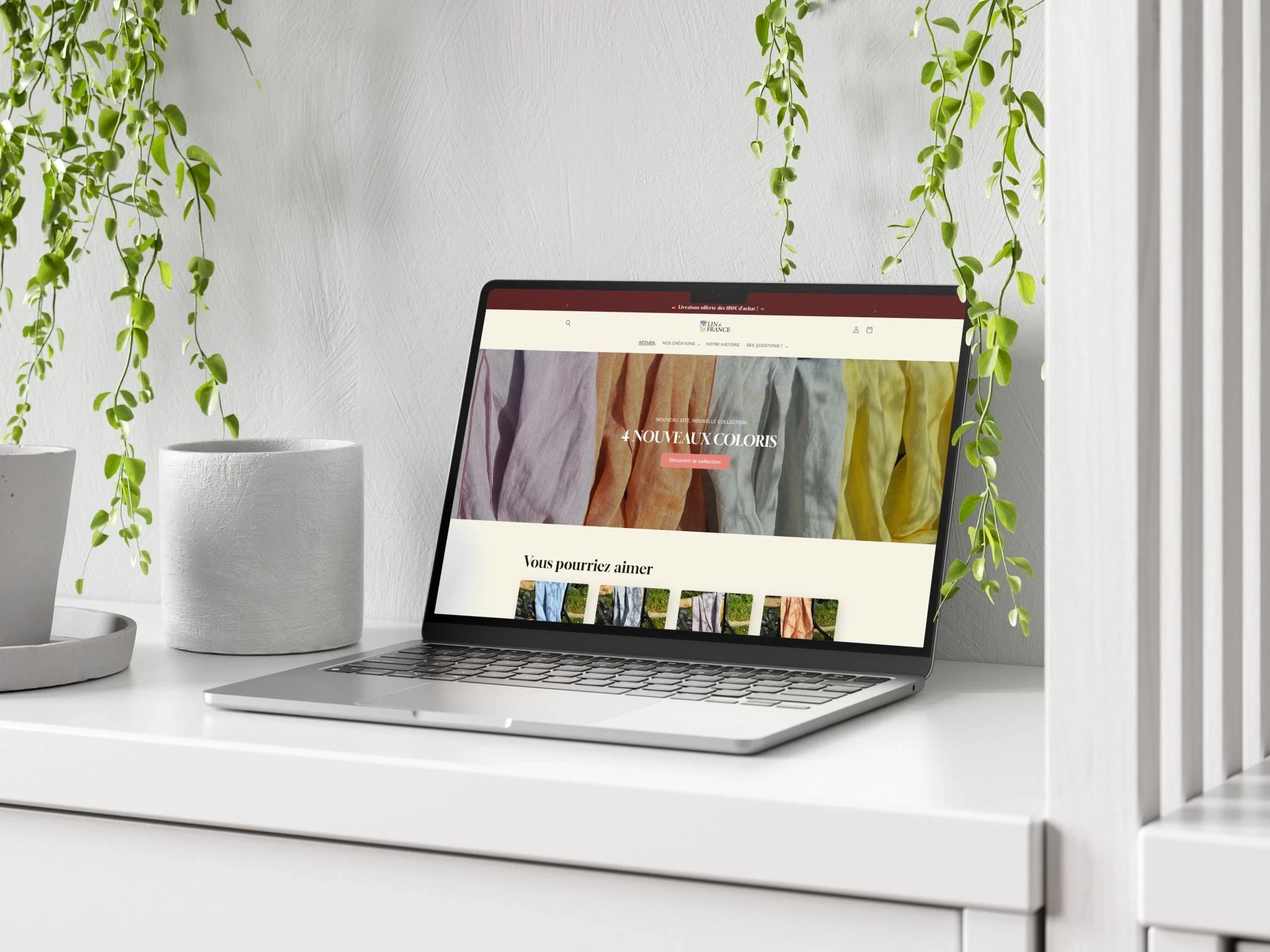Lin de France, site e-commerce de linge de maison
