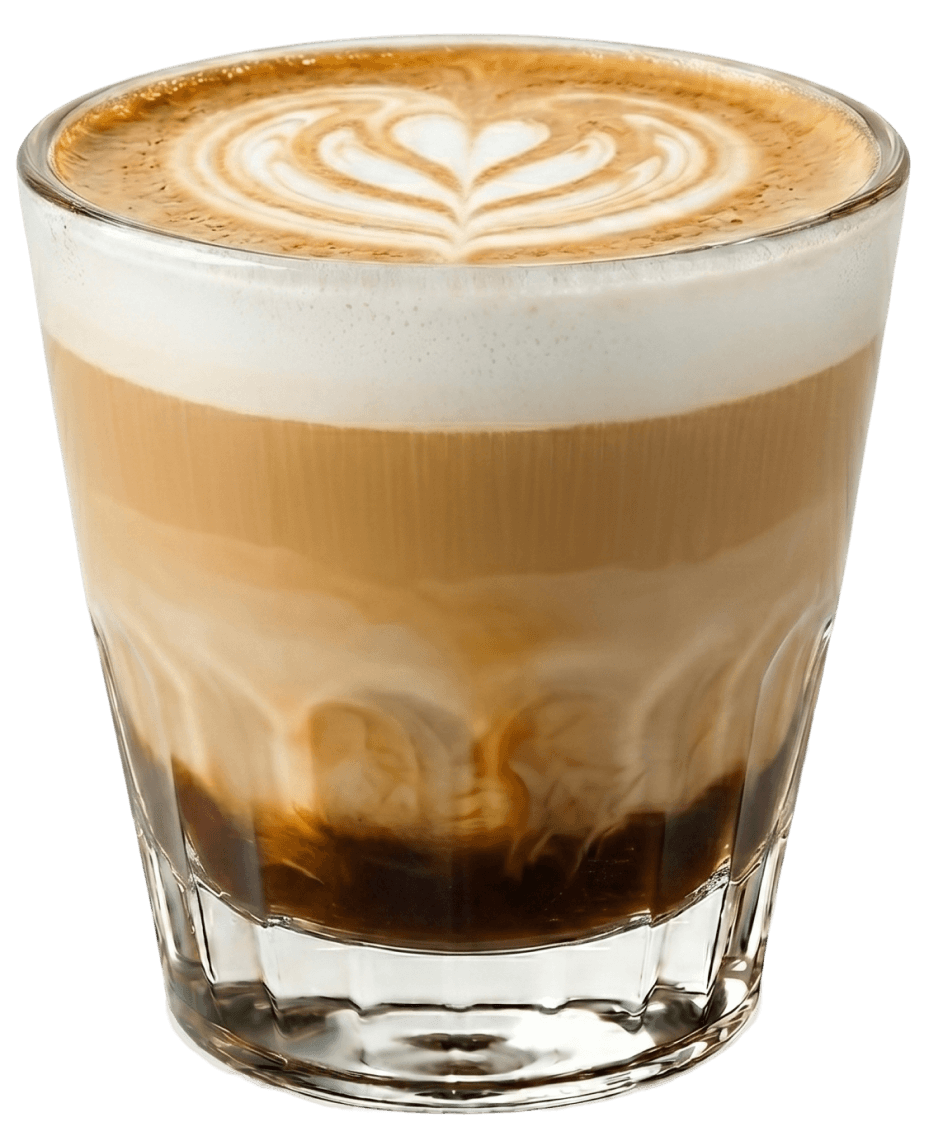 Coffee 24 flavoured drinks menu with 17 variants including Latte