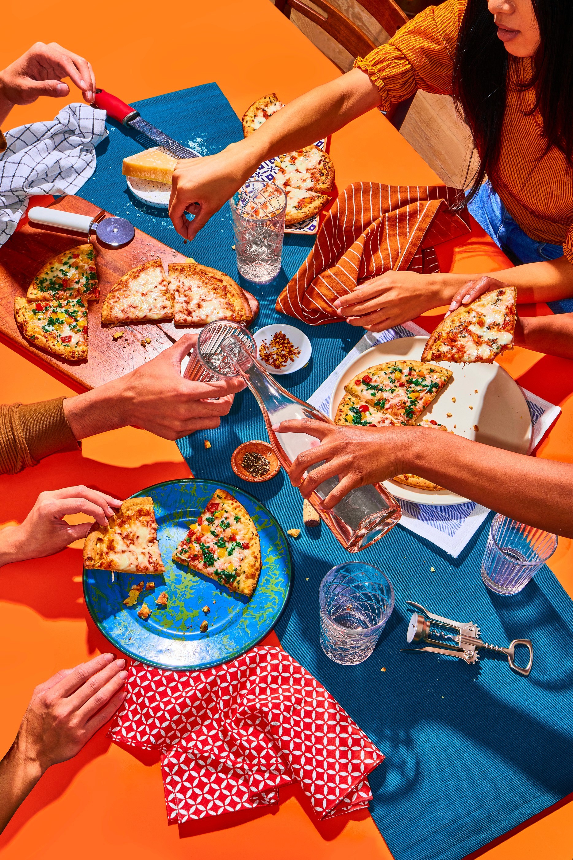 Pizza party toast