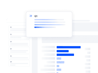 Search bar displaying results with options highlighted in blue on a digital interface.