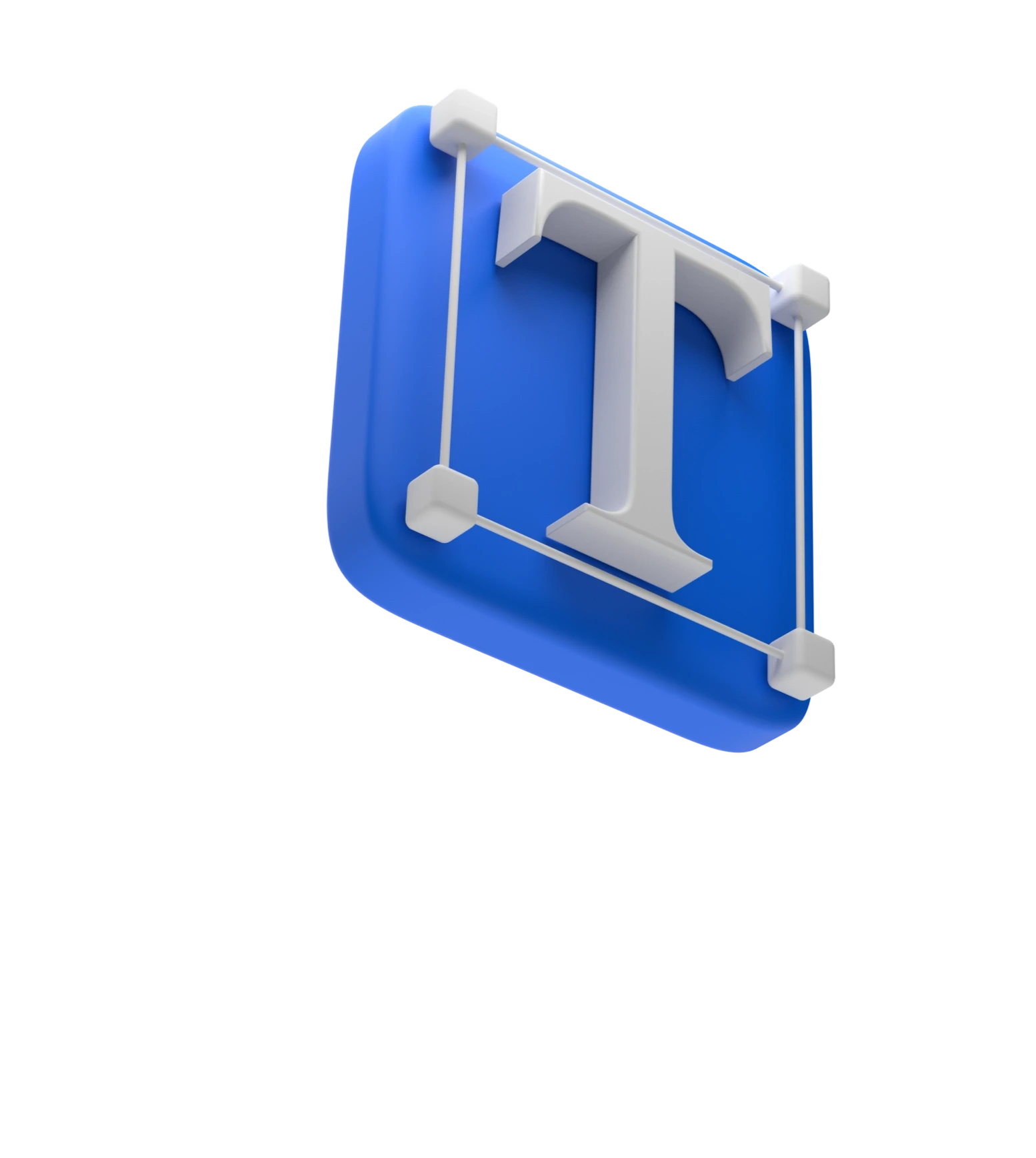 3D text tool illustration