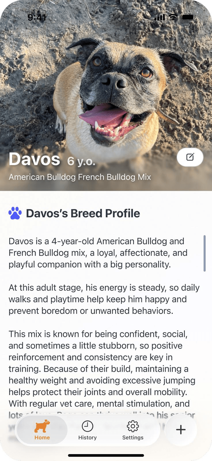 BarkOS Profile Screen