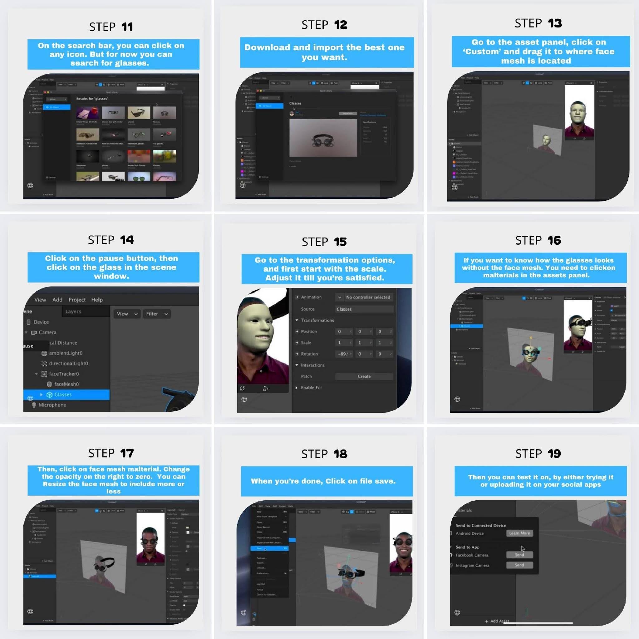 Using Augmented Reality filters in social media campaigns