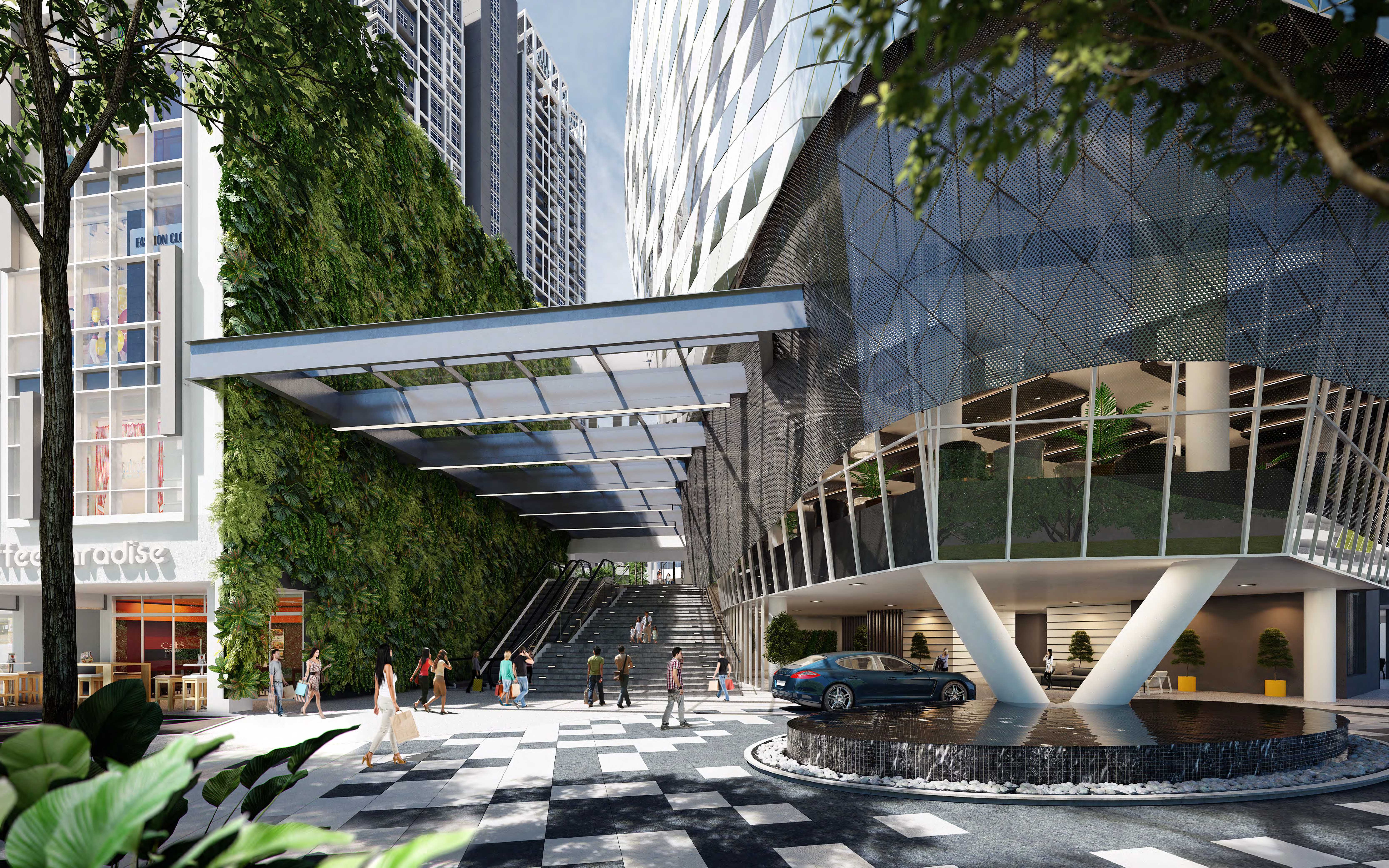 Exterior view of Eco Sky project by Asima Architects