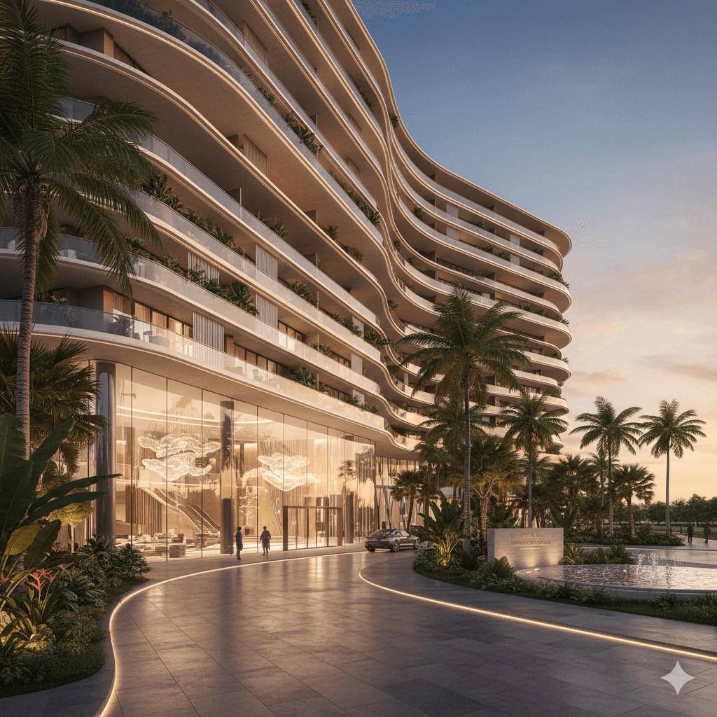 a living room filled with furniture and a large window