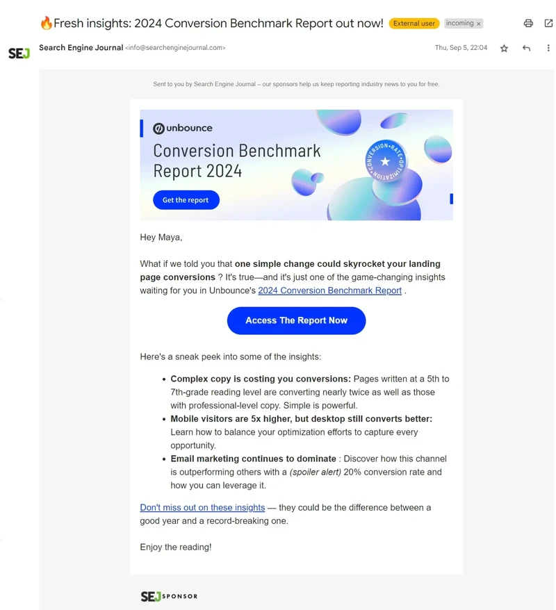 SEJ-and-Unbounce-email