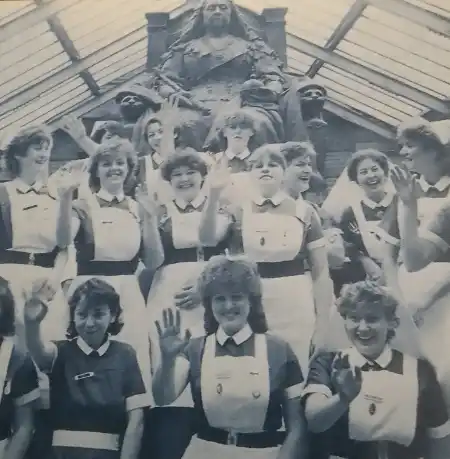 Nurses from the Royal Victoria Hospital, Belfast, Northern Ireland