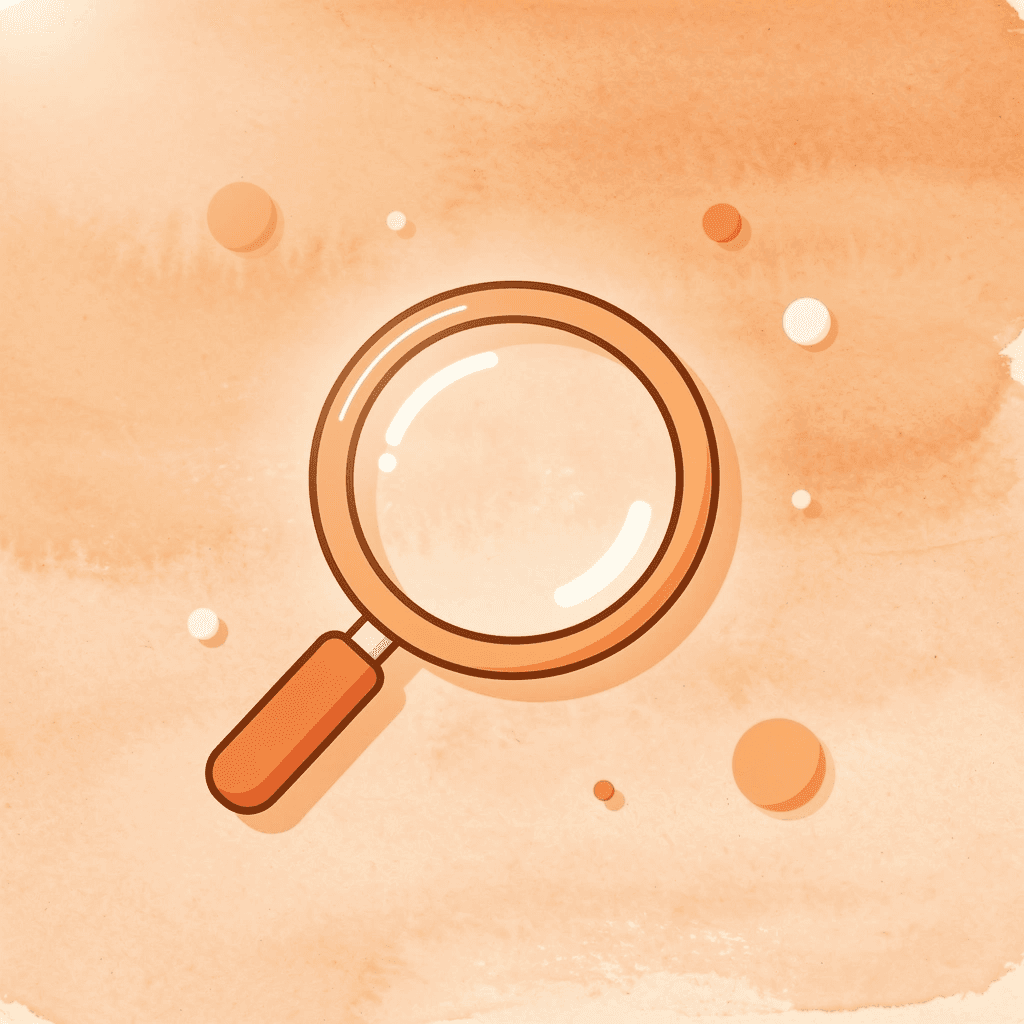 Magnifying glass icon representing real estate search optimization - Real Estate SEO Agency