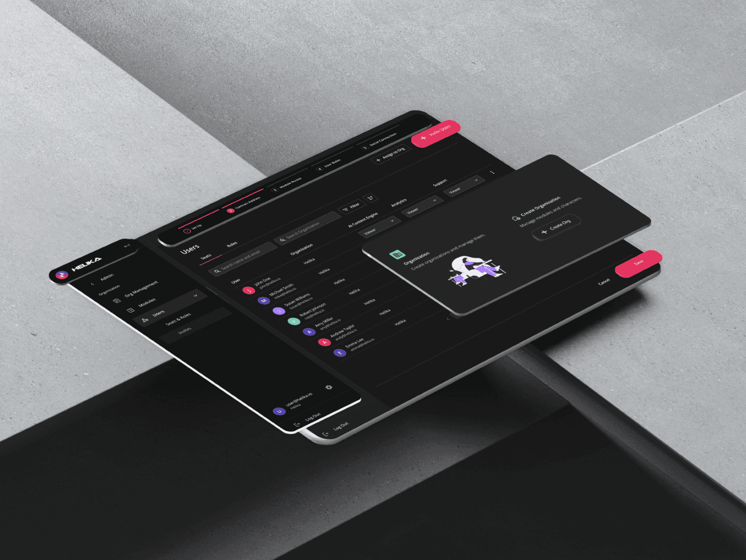 Dashboard view of the analytics homepage