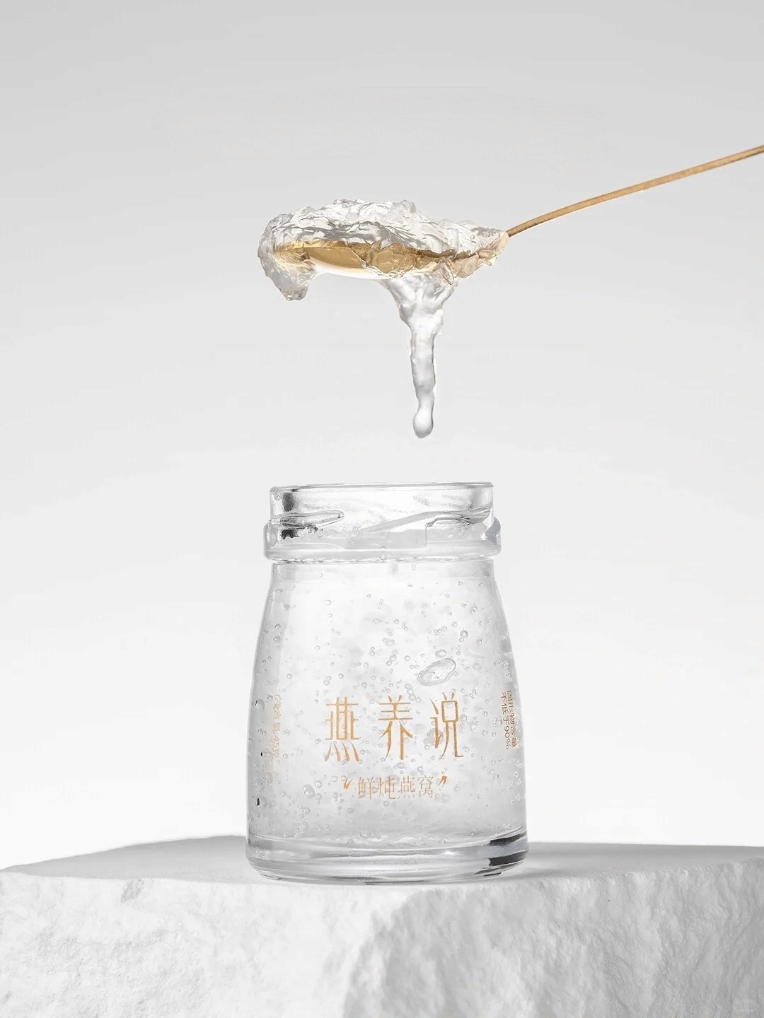 Fresh bird's nest jar close up photography by Lefty Studio