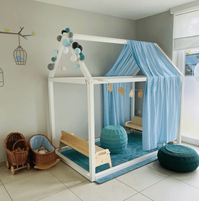 overdekt bed voor kinderen