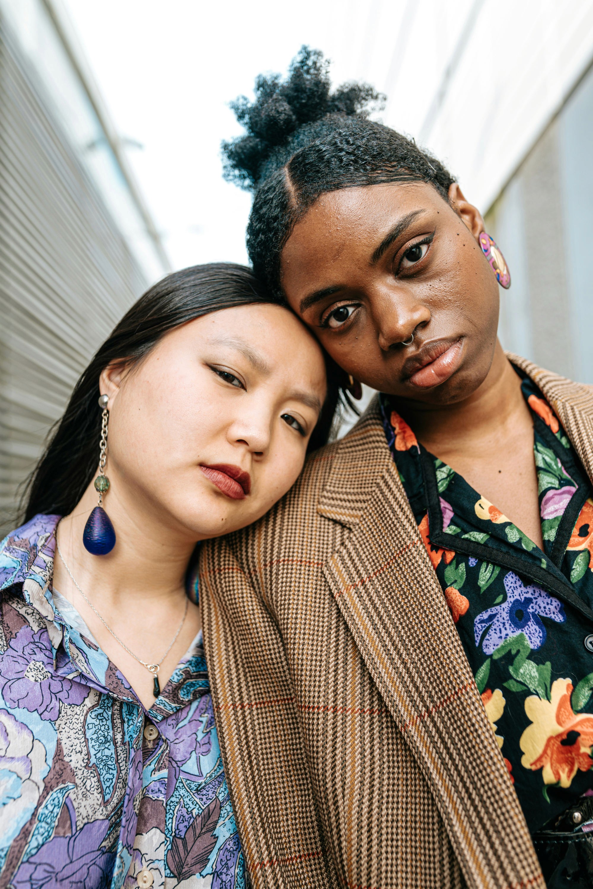 A portrait of two women