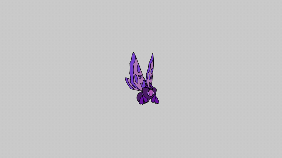 Purple Moth enemy wing animation for the Everlasting Odyssey tactical RPG