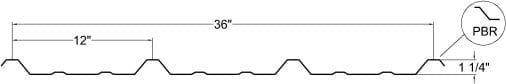 CTMRS R/PBR profile drawing showing the optional bearing leg.
