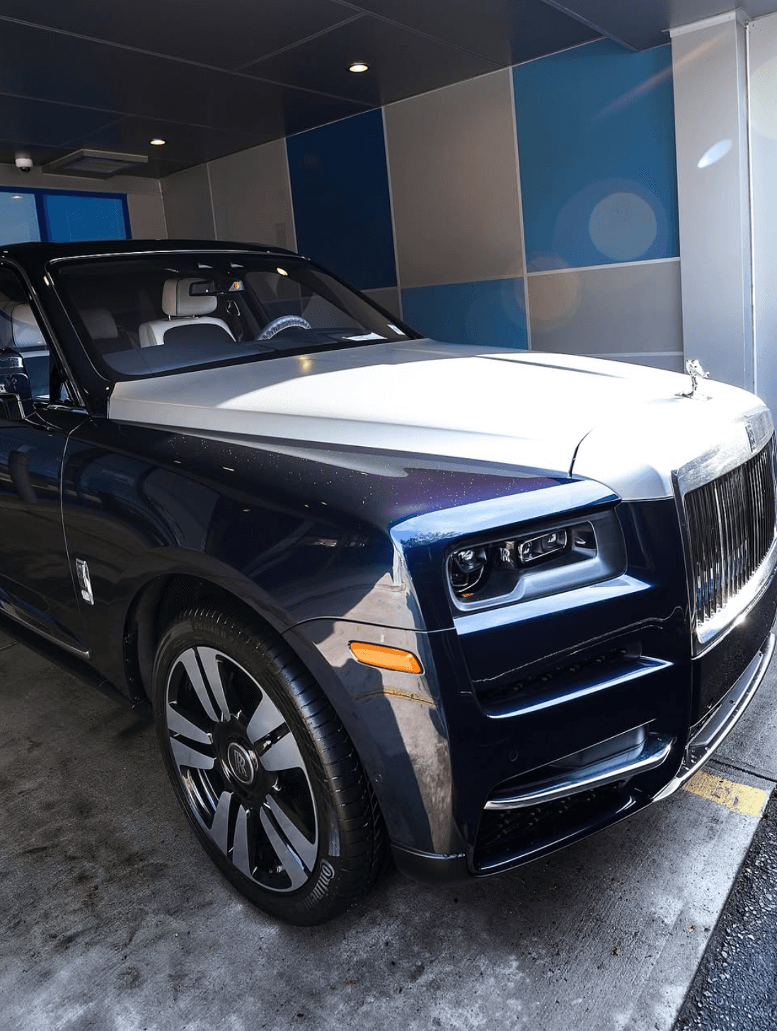 Before and after ceramic coating results on luxury vehicle New York