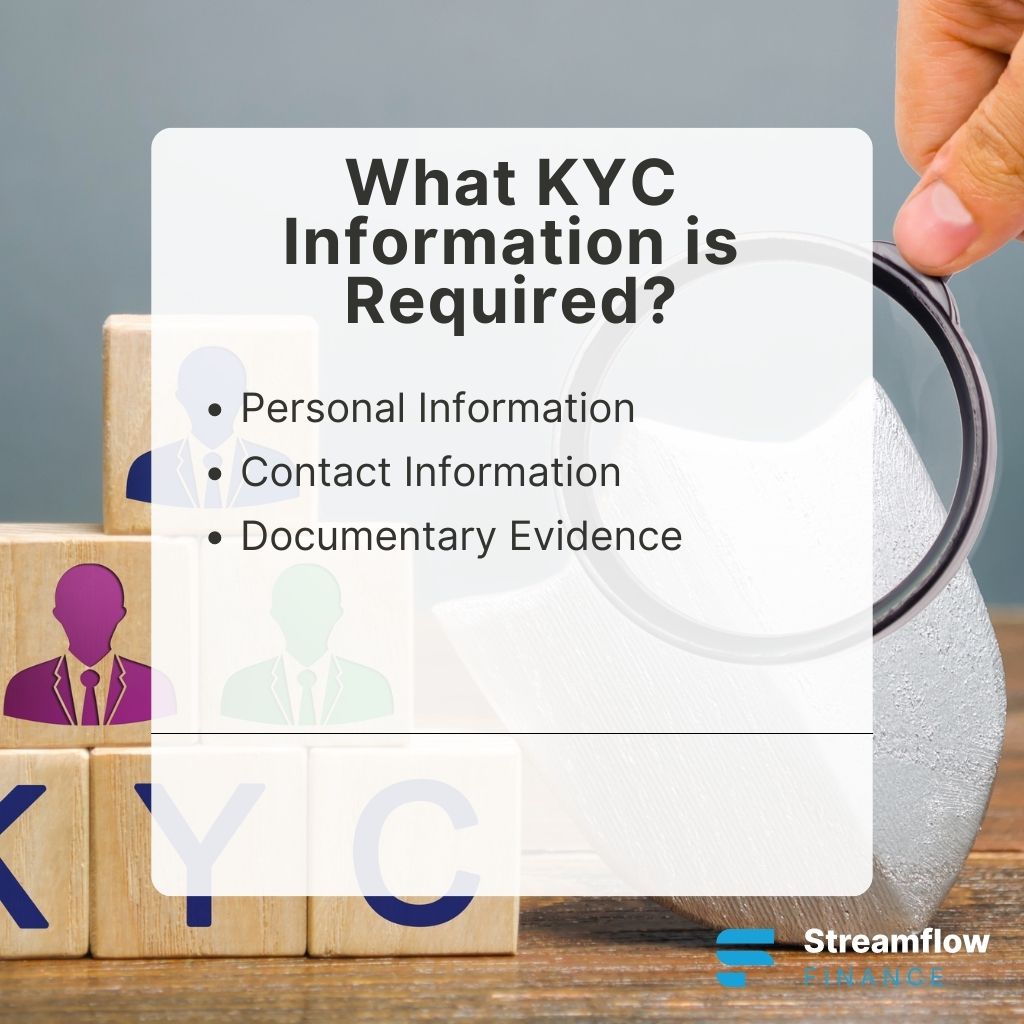 What KYC information is required?