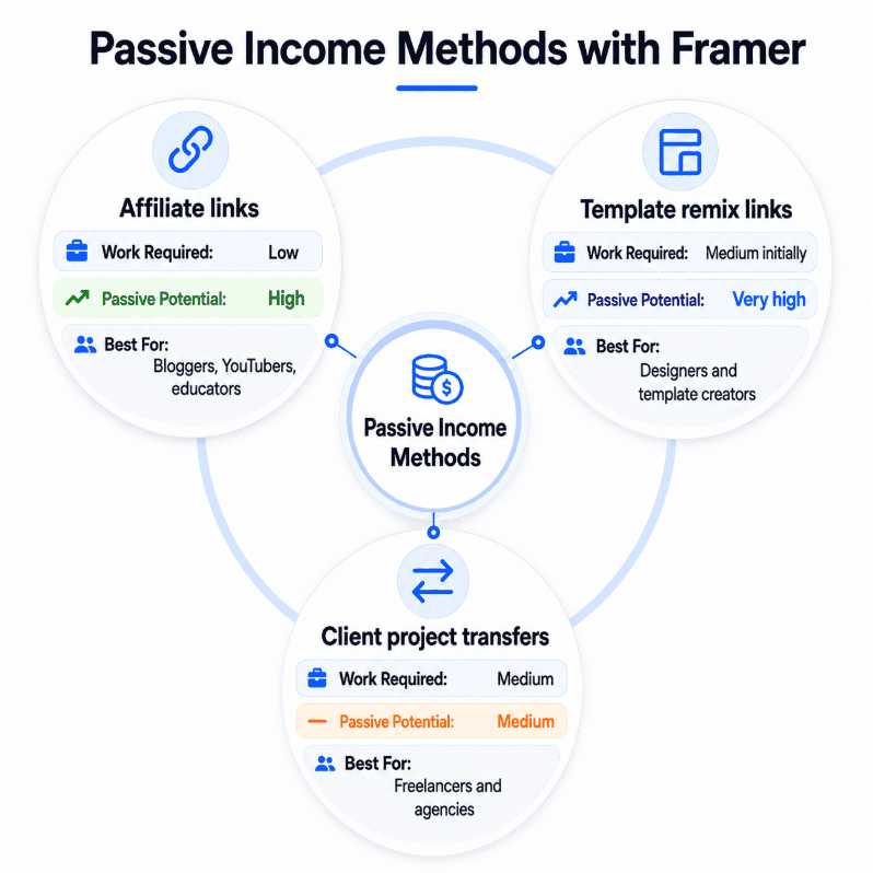 passive income method with framer
