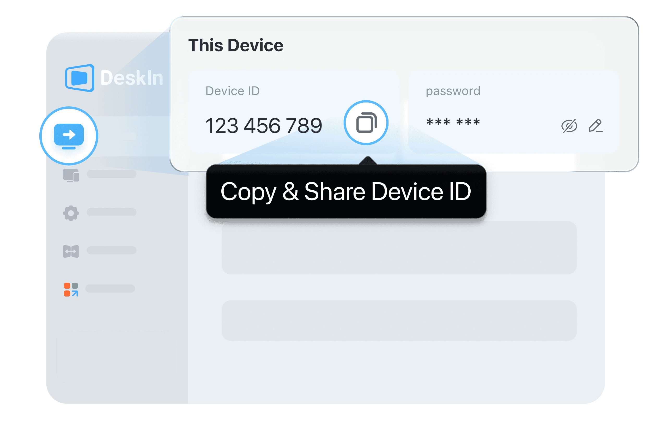DeskIn User Friendly Interface