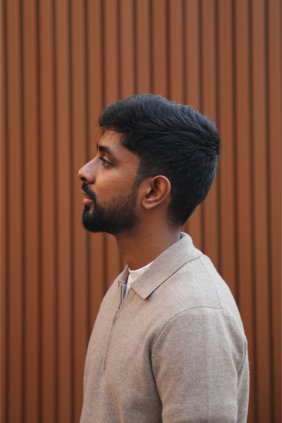 Close-up portrait of a person