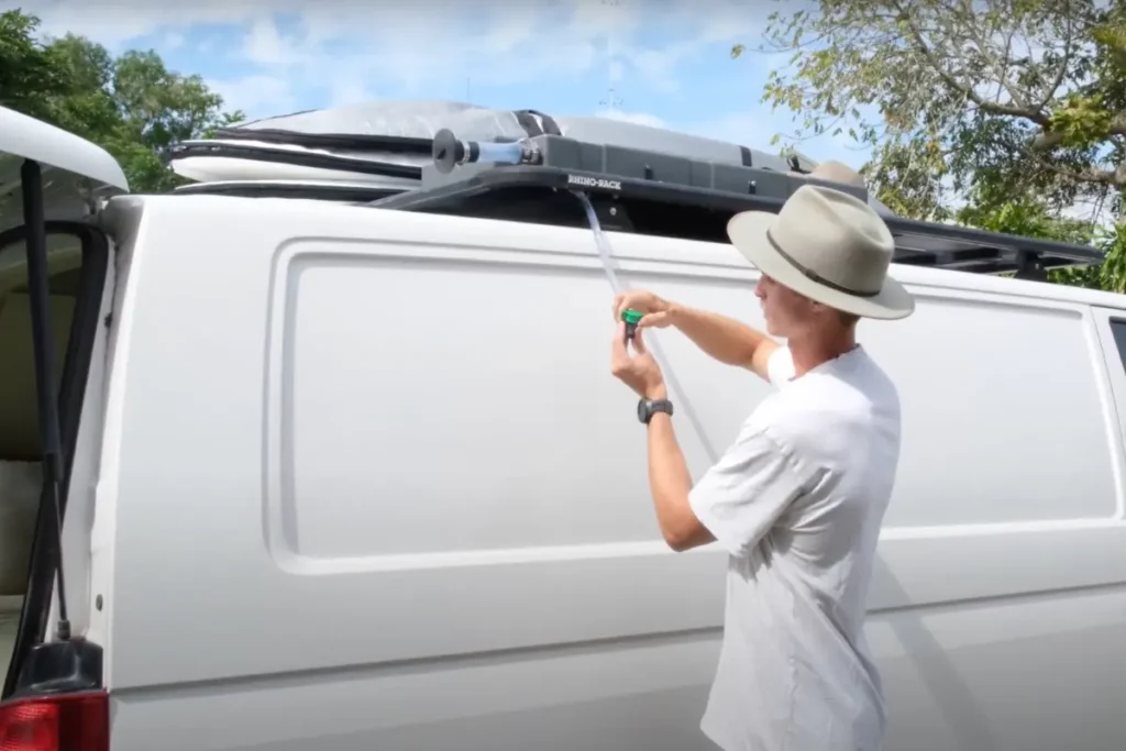 VW Transporter campervan external hose