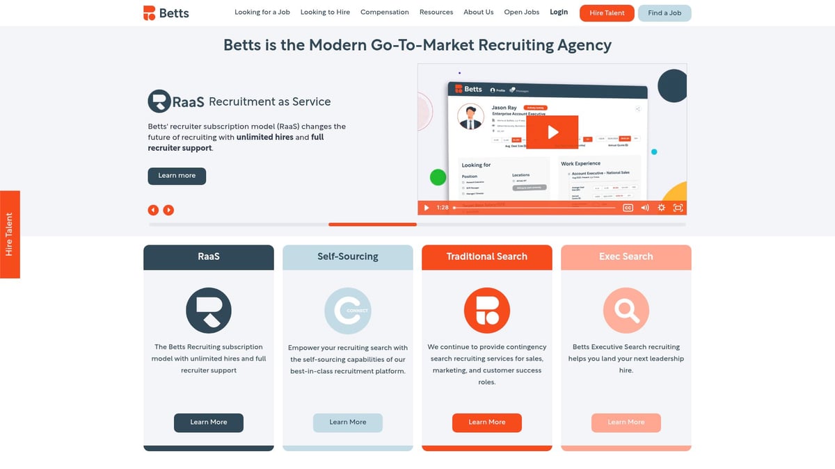 7 Best Top Sales Recruiting Firms to Boost Your Team in 2026 - Betts Recruiting