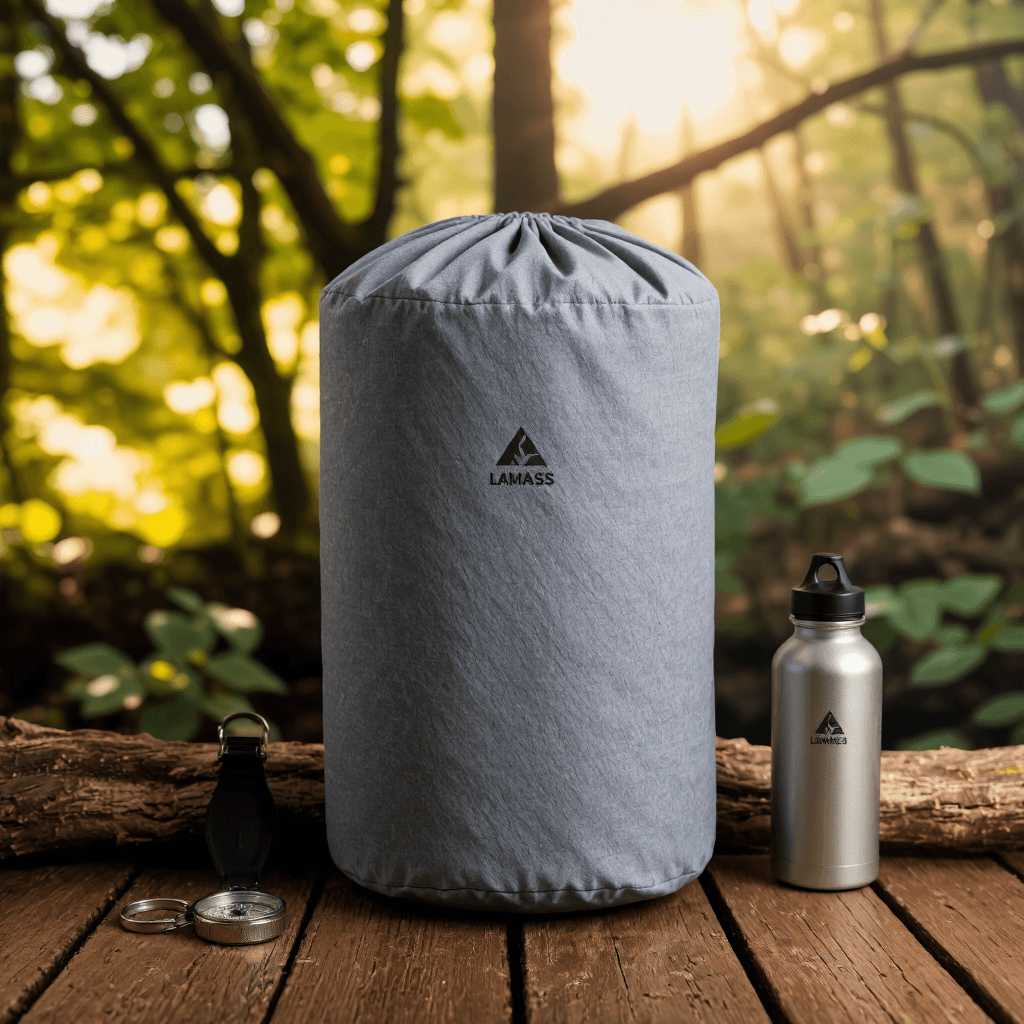 product photography of a storage bag for outdoor gear
