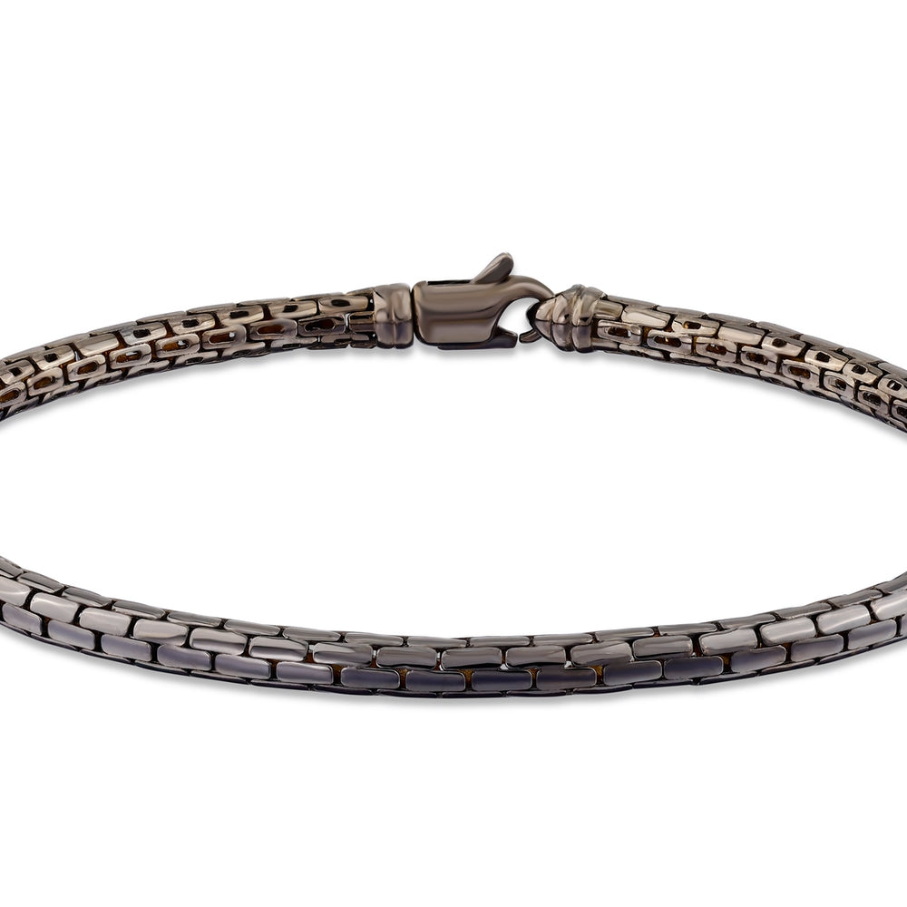 Assos Pırlanta 14 Ayar Altın Tasarım Şık Erkek Zincir Bileklik